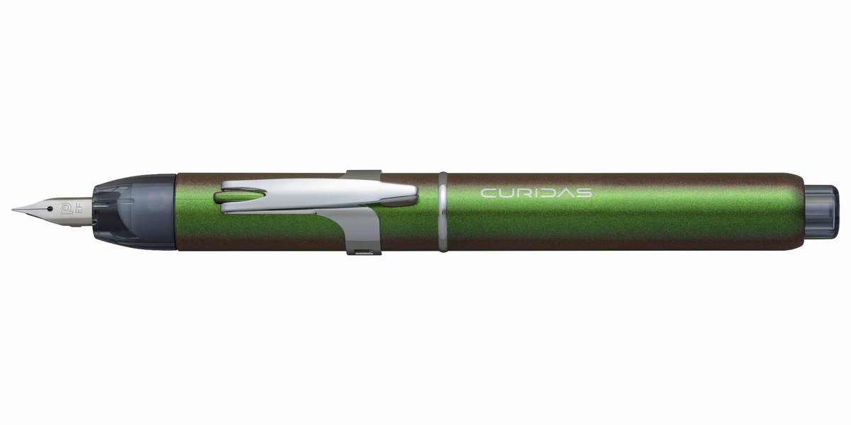 Platinum Curidas PKN7000 Stylo Plume Complet Avec Convertisseur - Vert Urbain Moyen