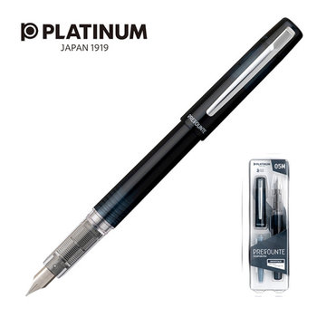 pióro wieczne platinum prefounte graphite blue, m, w plastikowym opakowaniu, na blistrze, granatowe - PLATINUM