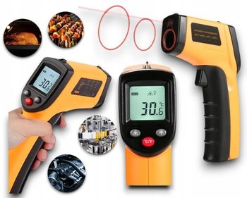 PIROMETR TERMOMETR BEZDOTYKOWY LASEROWY LCD -50 +380°C MIERNIK PODCZERWIEŃ - Inny producent