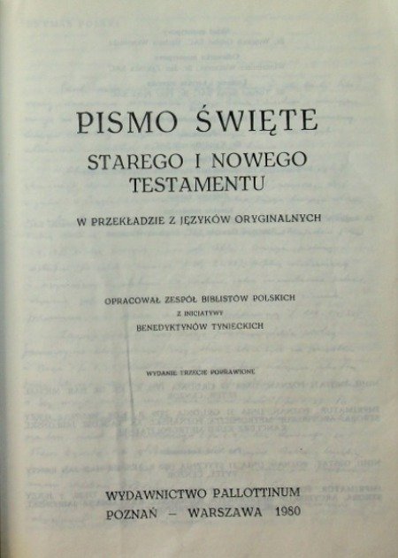 Pismo Święte Starego i Nowego Testamentu - W opisie | Książka w Empik