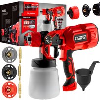 PISTOLET DO MALOWANIA ŚCIAN ELEKTRYCZNY NATRYSKOWY DO FARB 550W 3 DYSZ 1,2L