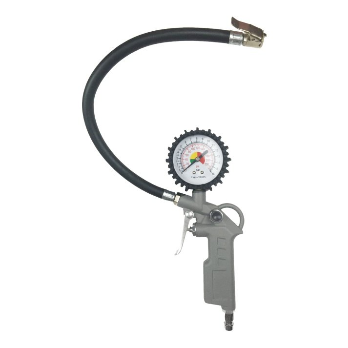 Pistolet do pompowania kół z manometrem AWTOOLS TY-10, 390 mm