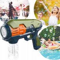 Pistolet Na Bańki Maszyna Dla Dzieci z Efektami Świetlnymi i Dźwiękowymi