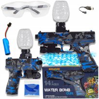 PISTOLET NA KULKI ŻELOWE AUTOMAT DUŻY ZESTAW 1000KULEK CELOWNIK GRANAT