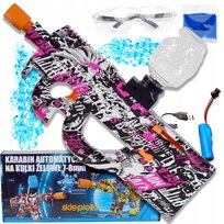 PISTOLET NA KULKI ŻELOWE WODNE AUTOMATYCZNY KARABIN DUŻY ZESTAW +AKUMULATOR