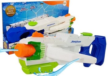 Pistolet Na Wodę 1000 Ml Niebiesko - Biały Rozkładane Ramiona - Lean Toys