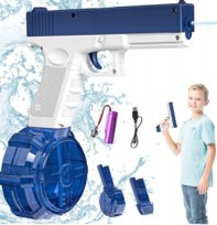 PISTOLET NA WODĘ ELEKTRYCZNY 2 MAGAZYNKI ŁADOWANY USB AUTOMAT WYSOKA JAKOŚĆ LEOPARD