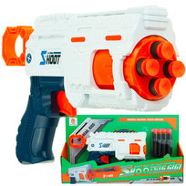 Pistolet Wyrzutnia Strzałek Na Piankowe Strzałki + 8 Naboi Naboje Nerf MARTOM