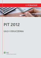 PIT 2012 - ulgi i odliczenia - ebook PDF
