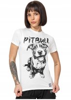 PITBULL WEST COAST DAMSKA KOSZULKA SPORTOWA MESH PUPPY BIAŁA S PITBULL