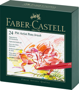 Pitt Artist Pen Studio Box, 24 kolory, Faber-Castell - Faber-Castell