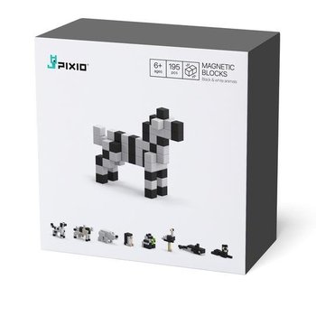 Pixio, klocki magnetyczne Black & White Animals - Pixio