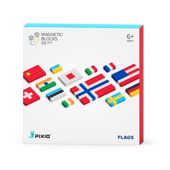 PIXIO Klocki magnetyczne FLAGI Flags Story Series - Pixio