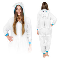 Piżama biała furia kigurumi onesie skrzydła jednoczęściowa dres S Onesies
