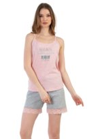 Piżama Damska bawełniana na ramiączkach XL