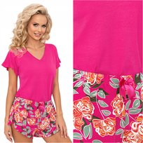 Piżama damska letnia krótkie spodenki DONNA Floris 1/2 XL 42 Donna