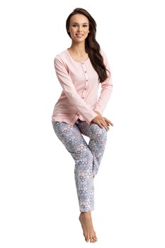 Piżama Damska Luna Kod 599 Różowa  4Xl - Luna