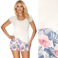 Piżama damska z wiskozy DONNA Mila 1/2 ekru M 38 Donna