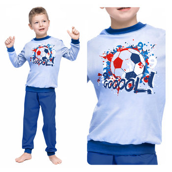Piżama Dla Dziecka Chłopięca Z Długim Rękawem Wygodna I Ciepła Piłka Nożna 116 - Inna marka