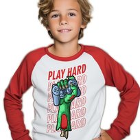PIŻAMA DZIECIĘCA 146cm Gry Konsola Play Hard Wzory