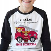 PIŻAMA DZIECIĘCA Czarna Rozmiar 134 cm Personalizwoane NA WEZWANIE! Wzory