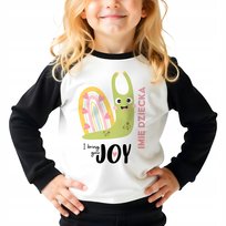 PIŻAMA DZIECIĘCA Czarna Rozmiar 152 cm Personalizwoane I BRING YOU JOY Wz