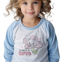 Piżama Dziecięca Niebieska Wyprawka Do Przedszkola Born To Be Cute - 98 cm
