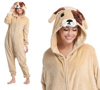Piżama Kigurumi Onesie Dla Dzieci Pies Buldog, Rozmiar 130