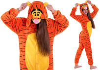 Piżama Kigurumi Onesie Dla Dzieci Tygrysek, Rozmiar 100