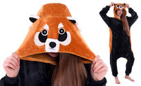 Piżama Kigurumi Onesie Panda Czerwona, Rozmiar Xxl