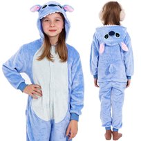 Piżama Kigurumi Stitch Kombinezon Jednoczęściowy Dziecięcy Rozmiar 120-130 Cm