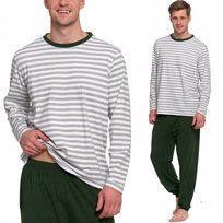 Piżama Męska Bawełniana W Paski Z Długim Rękawem I Spodniami Moraj 2Xl Patt 1