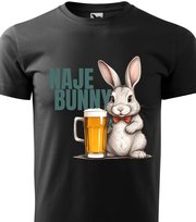 Piżama Męska Czarna Koszulka + Szare Spodenki PONAD CZASOWY FACET Wz - XL