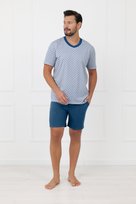 Piżama męska krótki rękaw, krótkie spodnie Nigier XL Italian Fashion