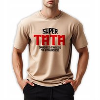 Piżama Męska SUPER TATA Dla Taty Na Prezent Urodziny Wiosna L HIT WZORY