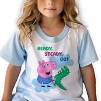 PIŻAMA NIEBIESKA Do Szkoły Na Prezent ŚWINKA PEPPA George Wzory - 116
