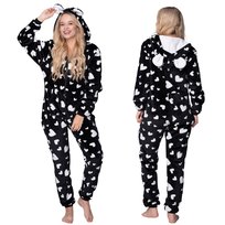PIŻAMA ONESIE Kigurumi Kombinezon Przebranie Kostium BIAŁE SERDUSZKA [ONESIE2]