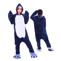 Piżama Onesie Kigurumi Kostium Niebieski Rekin XL: 175-185cm