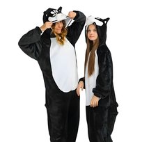 Piżama Onesie Kigurumi Kostium Przebranie Czarny Husky L: 165 - 175cm