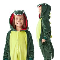 Piżama Onesie Kigurumi Kostium Przebranie Dinozaur 115-125cm