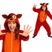 Piżama Onesie Kigurumi Kostium Przebranie Foxy L: 165 - 175cm
