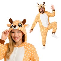 Piżama Onesie Kigurumi Kostium Przebranie Jeleń S: 145 - 155cm