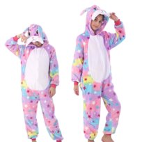 Piżama Onesie Kigurumi Kostium Przebranie Królik Dzieci 135 - 145Cm