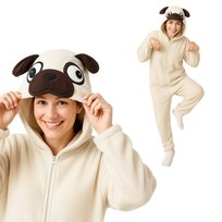 Piżama Onesie Kigurumi Kostium Przebranie Mops S: 145 - 155cm