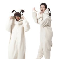 Piżama Onesie Kigurumi Kostium Przebranie Mops XXL: 185 - 195cm