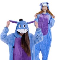 Piżama Onesie Kigurumi Kostium Przebranie Osiołek Kłapouchy M: 155-165cm