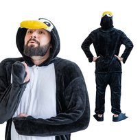 Piżama Onesie Kigurumi Kostium Przebranie Pingwin M: 155-165cm