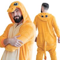 Piżama Onesie Kigurumi Kostium Przebranie Pokemon Charmander XL: 175-185cm