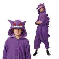 Piżama Onesie Kigurumi Kostium Przebranie Pokemon Gengar Dzieci 105 - 115cm