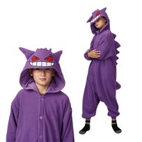 Piżama Onesie Kigurumi Kostium Przebranie Pokemon Gengar Dzieci 95 - 105cm